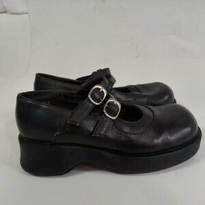 SmartFit Girls Black Mary Jane Dress Platform Shoes 13 Smart Fit Y2K Buckle